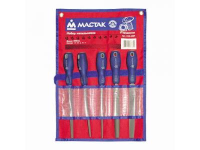 Набор напильников, 5 предметов, МАСТАК от МАСТАК Набор напильников, 5 предметов, МАСТАК