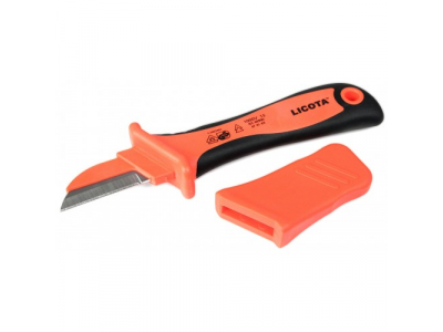 Нож электрика для снятия изоляции VDE 1000В, с изолированным лезвием