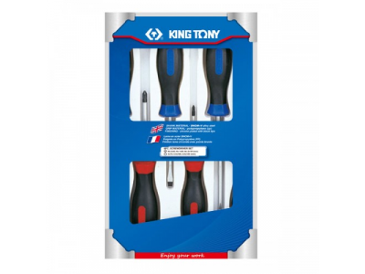 Набор отверток в коробке, 6 предметов, KING TONY от KING TONY Набор отверток в коробке, 6 предметов, KING TONY