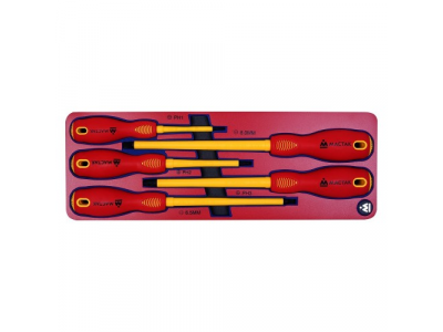 Набор диэлектрических отвёрток, ложемент, 5 предметов, МАСТАК