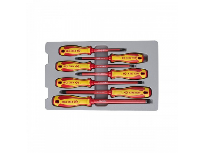 Набор отверток, диэлектрические, 7 предметов KING TONY