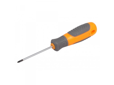 Отвертка крестовая с эргономичной рукояткой магнитная PZ0*75мм