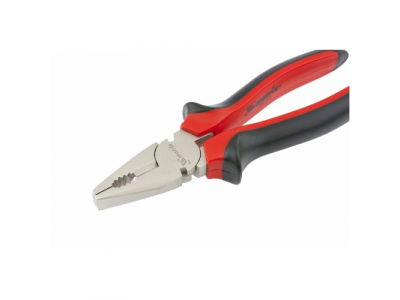 Плоскогубцы NICKEL, 180 мм, никелированные, двухкомпонентные рукоятки// MATRIX