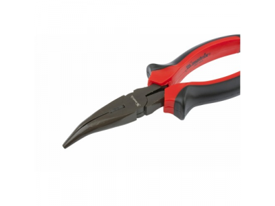 Длинногубцы Black Nickel, 160 мм, изогнутые, двухкомпонентные рукоятки// MATRIX