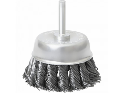 Щетка для дрели, 30 мм, "чашка" со шпилькой, крученая металлическая проволока // MATRIX от MATRIX Щетка для дрели, 30 мм, "чашка" со шпилькой, крученая металлическая проволока // MATRIX