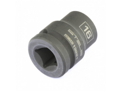 Головка ударная шестигранная, 16 мм, 1/2, CrMo Stels