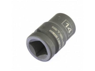 Головка ударная шестигранная, 14 мм, 1/2, CrMo Stels