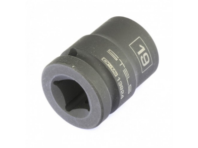 Головка ударная шестигранная, 19 мм, 1/2, CrMo Stels