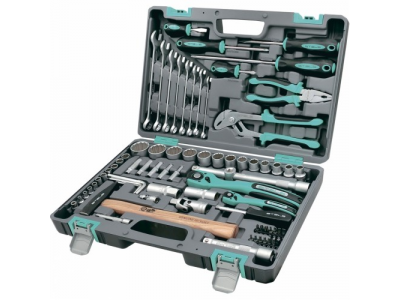 Набор инструментов 76 предметов, 12 гранные головки STELS