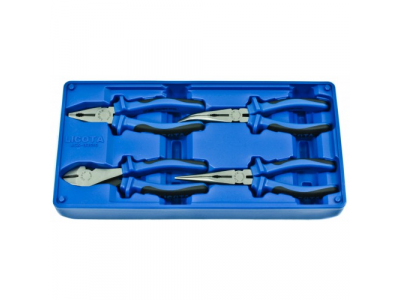 Набор шарнирно-губцевого инструмента, 4пр., в ложементе-кейсе от LICOTA Набор шарнирно-губцевого инструмента, 4пр., в ложементе-кейсе