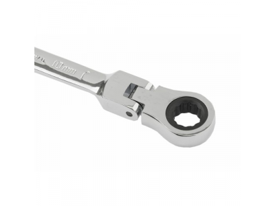 Ключ комбинированный трещоточный, 10мм, CrV, шарнирный, зерк.хром// MATRIX PROFESSIONAL от MATRIX Ключ комбинированный трещоточный, 10мм, CrV, шарнирный, зерк.хром// MATRIX PROFESSIONAL