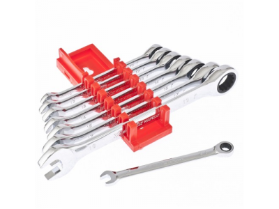 Набор ключей комбинированных, трещеточных 8 штук Matrix от MATRIX Набор ключей комбинированных, трещеточных 8 штук Matrix