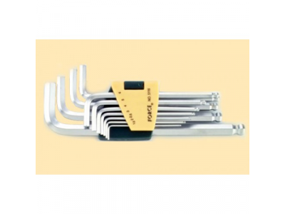 5116LB Набор шестигранников средн.с шаром Г-образн.1,5-12 мм, 11предм. от FORCE 5116LB Набор шестигранников средн.с шаром Г-образн.1,5-12 мм, 11предм.