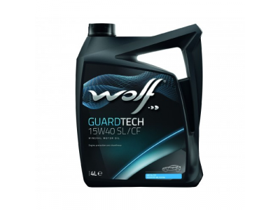 Моторное масло WOLF GUARDTECH 15W40 SL/CF 4L от WOLF Моторное масло WOLF GUARDTECH 15W40 SL/CF 4L