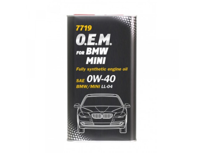 MANNOL 7719 O.E.M. 0W-40 for BMW Mini 4L metal от MANNOL MANNOL 7719 O.E.M. 0W-40 for BMW Mini 4L metal
