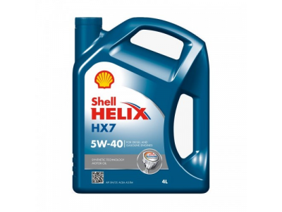 Моторное масло Shell Helix HX7 5W40, 4л от SHELL Моторное масло Shell Helix HX7 5W40, 4л