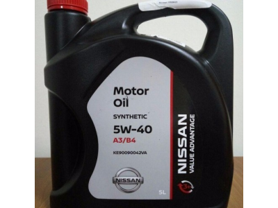 Моторное масло Nissan KE90090042VA 5w40 5 л от NISSAN Моторное масло Nissan KE90090042VA 5w40 5 л