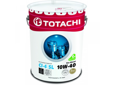 Масло моторное TOTACHI Eco Diesel CI-4/CH-4/SL п\синт 10W40 20л от TOTACHI Масло моторное TOTACHI Eco Diesel CI-4/CH-4/SL п\синт 10W40 20л