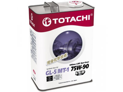 Масло синтетическое трансмиссионное TOTACHI Ultima LSD Syn-Gear 75W-90 GL-5 4л