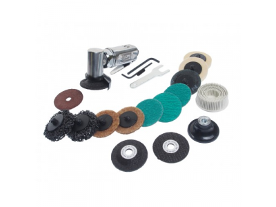 JTC Машина углошлифовальная пневматическая 2" с насадками 17 предметов JTC