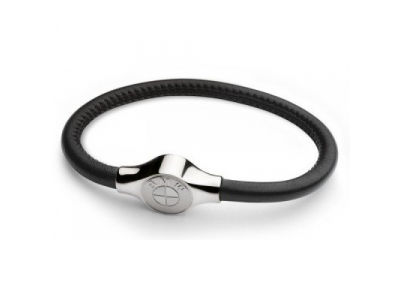 Кожаный браслет унисекс BMW Leather Bracelet, Unisex, артикул 80232410952