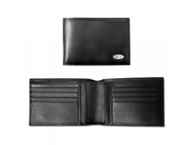 Кожаное портмоне Kia Leather Wallet, Black от KIA Кожаное портмоне Kia Leather Wallet, Black