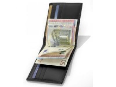 Кожаный футляр для кредитных карт Mercedes-Benz Credit Card Wallet With Money Clip от Mercedes Кожаный футляр для кредитных карт Mercedes-Benz Credit Card Wallet With Money Clip