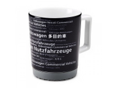 Фарфоровая кружка Volkswagen Commercial Vehicles Mug, Black, артикул 7E0069601A от VAG Фарфоровая кружка Volkswagen Commercial Vehicles Mug, Black, артикул 7E0069601A