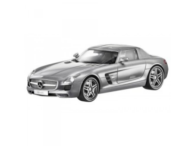 Модель Mercedes-Benz SLS AMG, Silver, Scale 1:18