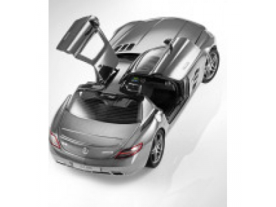 Модель Mercedes-Benz SLS AMG, Silver, Scale 1:18