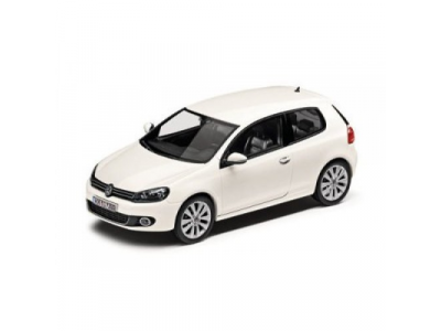 Модель автомобиля Volkswagen Golf 6, 3 Doors, Scale 1:43, White от VAG Модель автомобиля Volkswagen Golf 6, 3 Doors, Scale 1:43, White