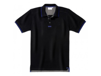 Мужская футболка поло Mercedes-Benz Men's Polo Shirt, Black / Royal Blue, артикул B66956697 от Mercedes Мужская футболка поло Mercedes-Benz Men's Polo Shirt, Black / Royal Blue, артикул B66956697