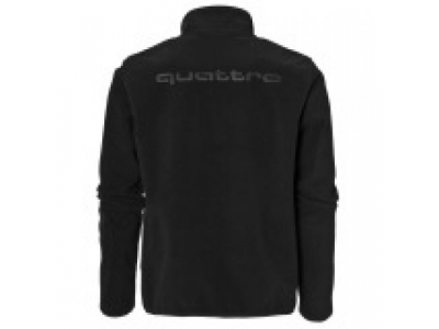 Мужская флисовая куртка Audi Mens Fleece Jacket, quattro, Black