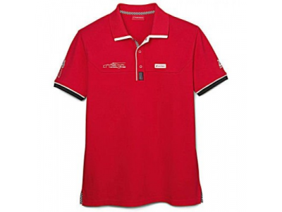 Мужская рубашка-поло Audi Sport Mens Poloshirt, Le Mans 2016, Red от VAG Мужская рубашка-поло Audi Sport Mens Poloshirt, Le Mans 2016, Red