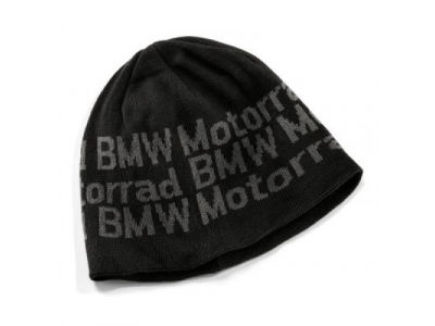 Вязаная шапка BMW Motorrad Knitted Beanie Logo, Black