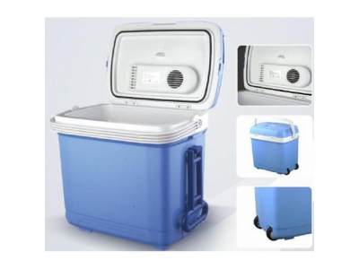 Холодильник/нагреватель AVS CC-30В, 30л, 12/220v (с ручкой и колесиками)