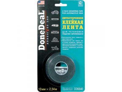 Двусторонняя клейкая лента для установки отделки автомобиля от DONE DEAL Двусторонняя клейкая лента для установки отделки автомобиля