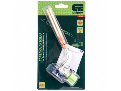 Горелка газовая на бутановый баллон, диаметр сопла 12 мм Сибртех от СИБРТЕХ Горелка газовая на бутановый баллон, диаметр сопла 12 мм Сибртех