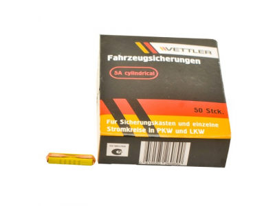 Предохранитель 5А цилиндрический VETTLER от VETTLER Предохранитель 5А цилиндрический VETTLER