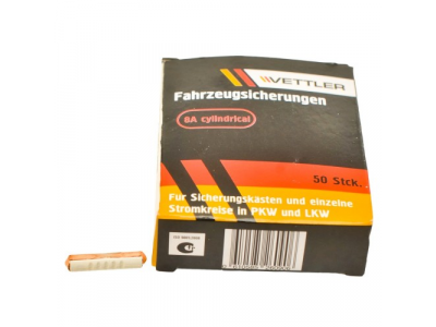 Предохранитель 8А цилиндрический VETTLER от VETTLER Предохранитель 8А цилиндрический VETTLER