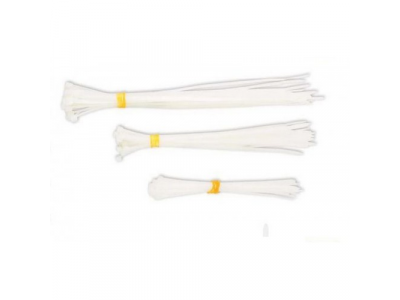 Хомут-стяжка кабельная, пластиковая, W- 2,5 L-200 (100 шт), белая