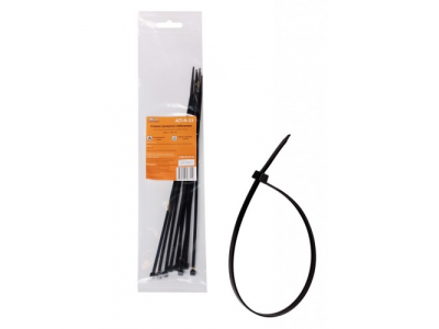 Стяжки (хомуты) кабельные 3,6*250 мм, пластиковые, черные, 10 шт. AIRLINE