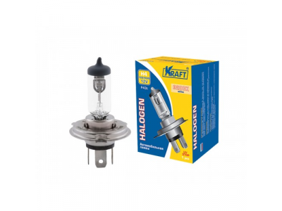 Автолампа H4 12v 100/90w (P43t) от KRAFT Автолампа H4 12v 100/90w (P43t)