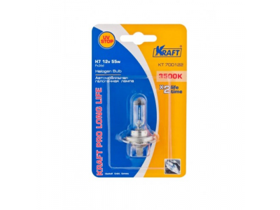 Автолампа H7 12v55w (PX26d) Kraft Pro Long Life
