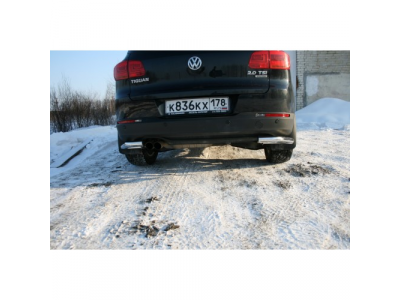 Защита задняя уголки d60,Volksvagen Tiguan Track&Field Track&Style 2011-, VWTI.76.1408 от SOUZ96 Защита задняя уголки d60,Volksvagen Tiguan Track&Field Track&Style 2011-, VWTI.76.1408